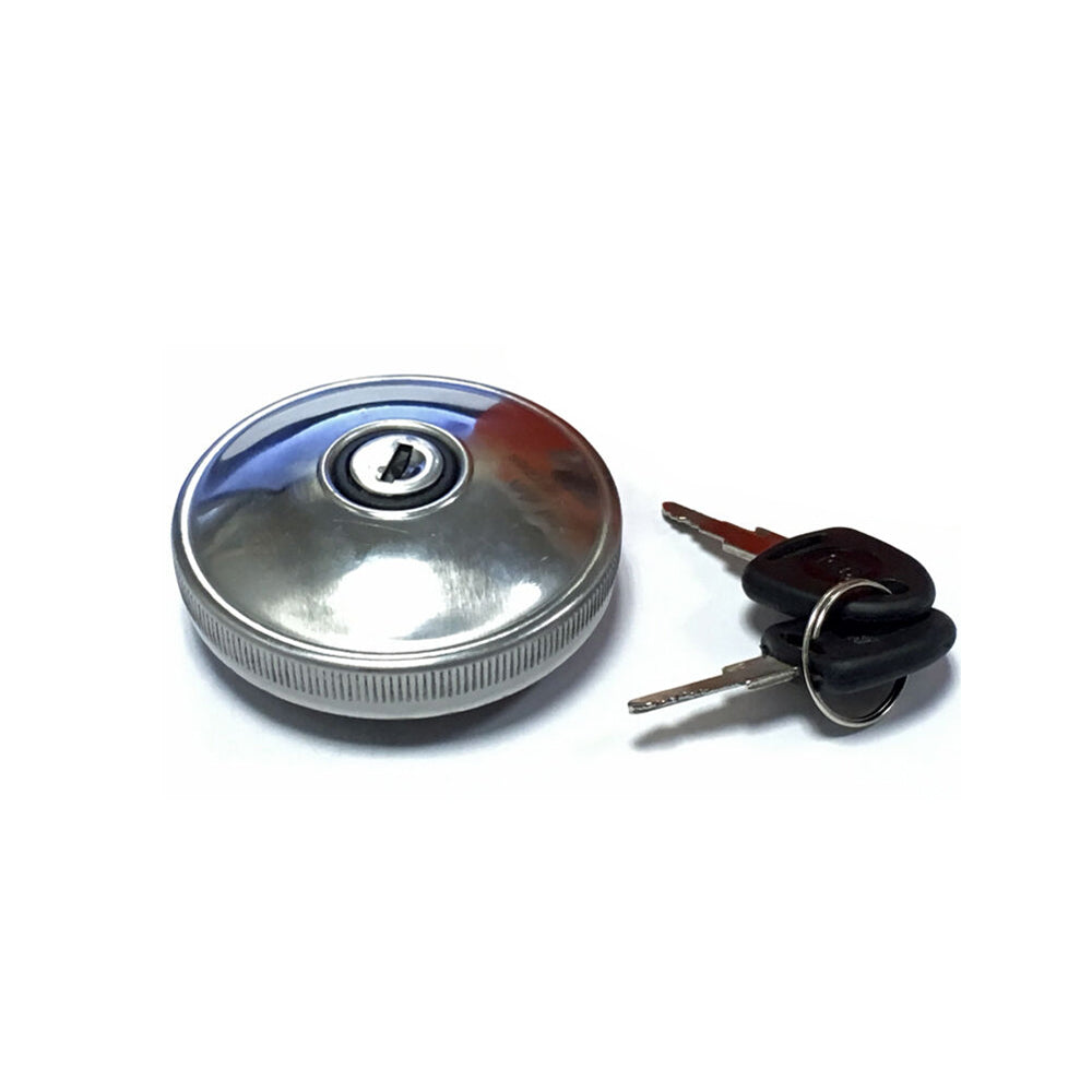 Polished Stainless Steel Locking Fuel Cap For Ford Cortina MK1 – By Fahler