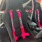 BB5 Suede Fibreglass Bucket Seat Large + Runners & Sidemounts