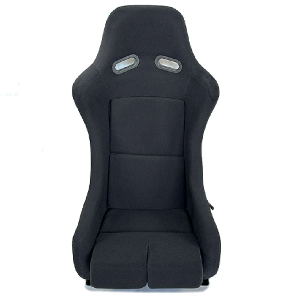 BB5 EXTRA Large Lightweight Fibreglass Fixed Bucket Seat + Sidemounts & Runners BLACK