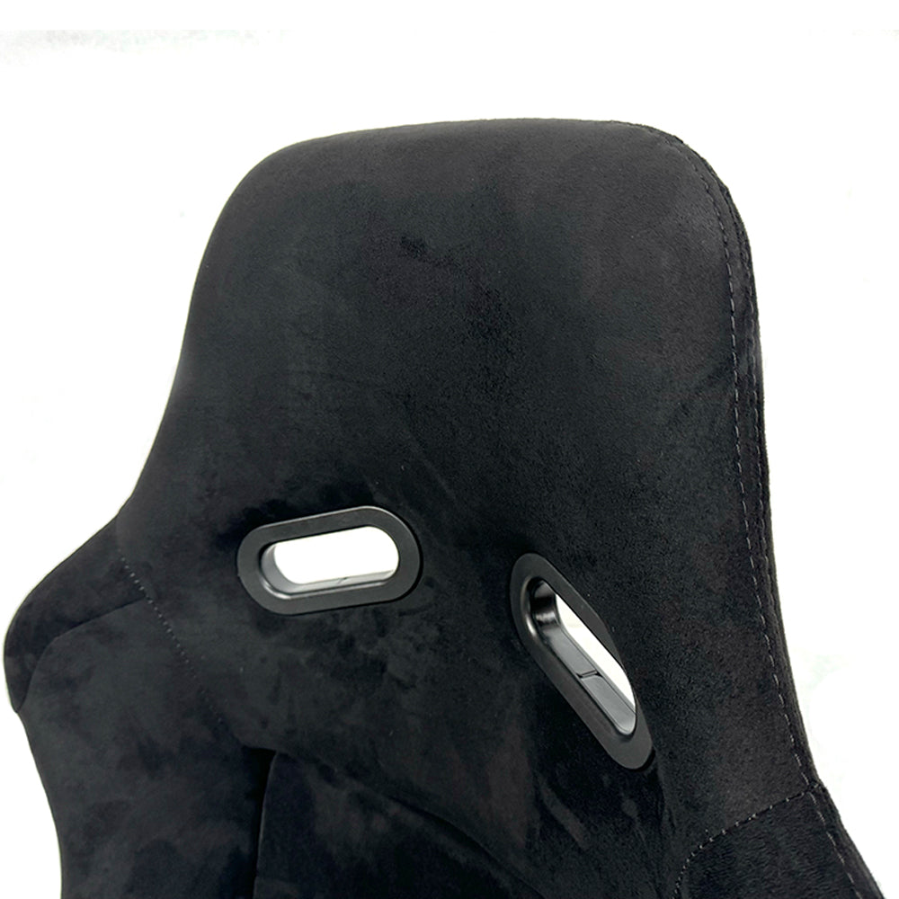 BB5 Suede Fibreglass Bucket Seat Large + Runners & Sidemounts