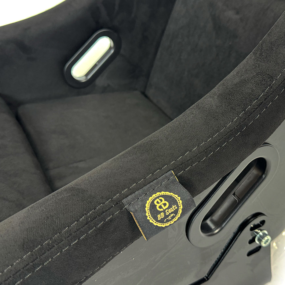 BB5 Suede Fibreglass Bucket Seat + Runners & Sidemounts EXTRA LARGE