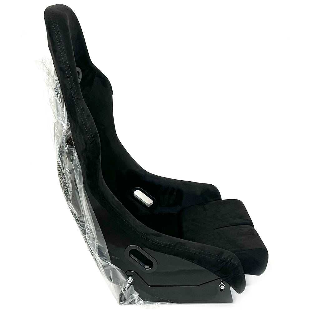 BB5 Suede Fibreglass Bucket Seat + Runners & Sidemounts EXTRA LARGE