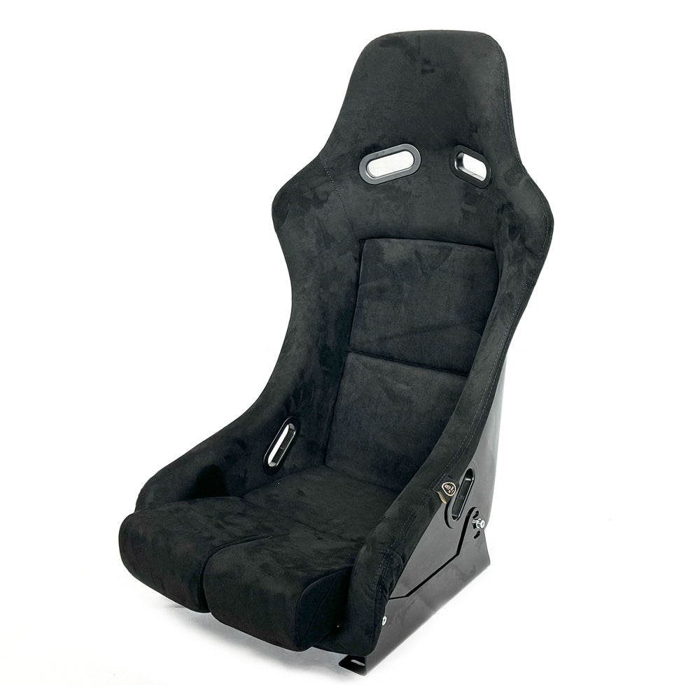 BB5 Suede Fibreglass Bucket Seat Large + Runners & Sidemounts