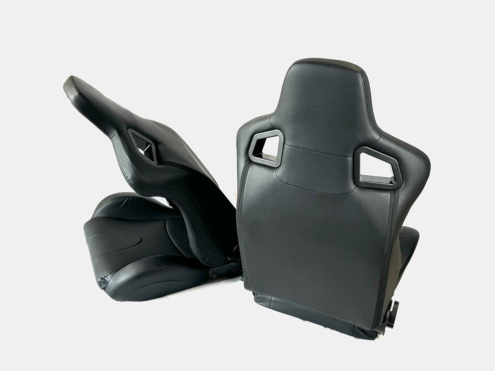 Pair BB6 Reclining Tilting Bucket Sports Seats + Runners