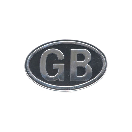 GB Badge Self Adhesive Black / Chrome