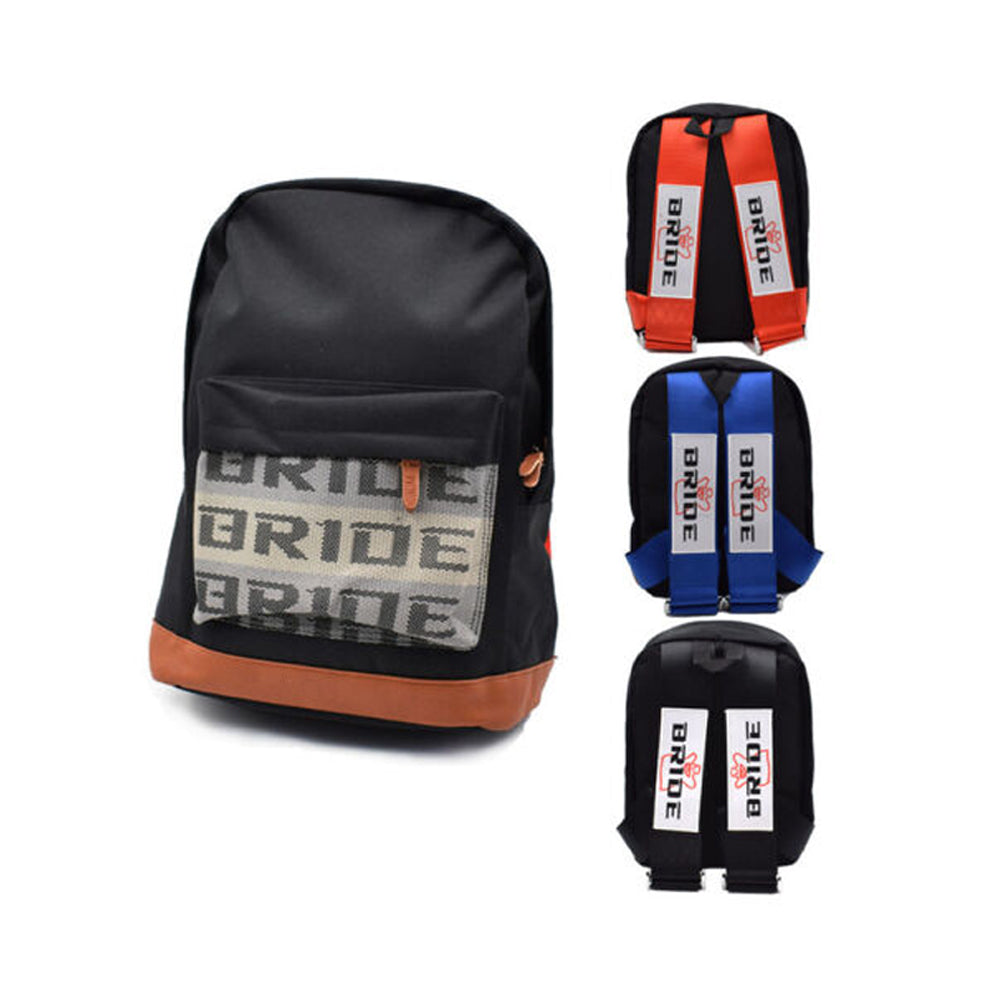 JDM Bride Racing Backpack - XL Laptop Bag With Harness Straps For Travel & Work