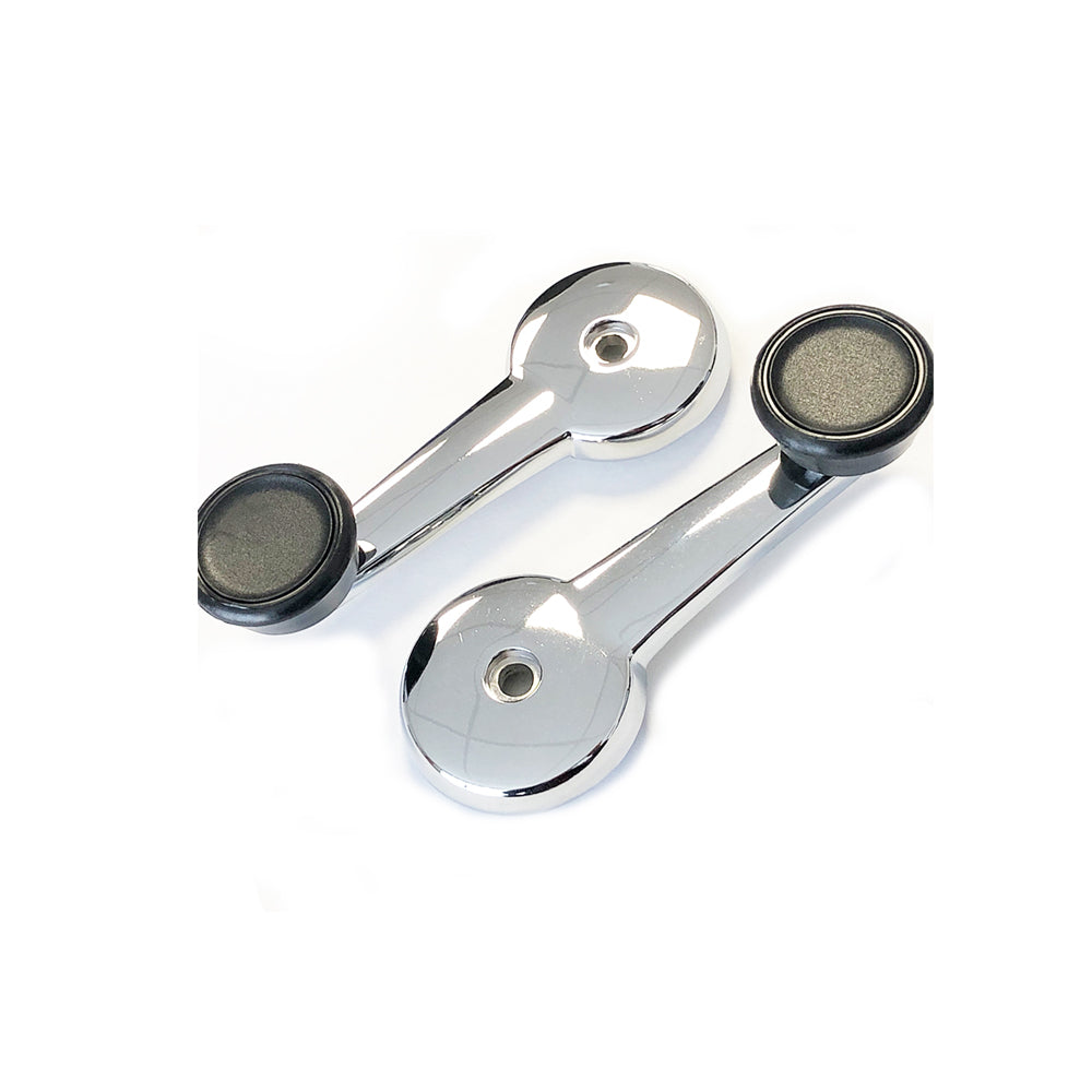 Pair Chrome Window Winders Hex Fitting CZA7109C Tudor