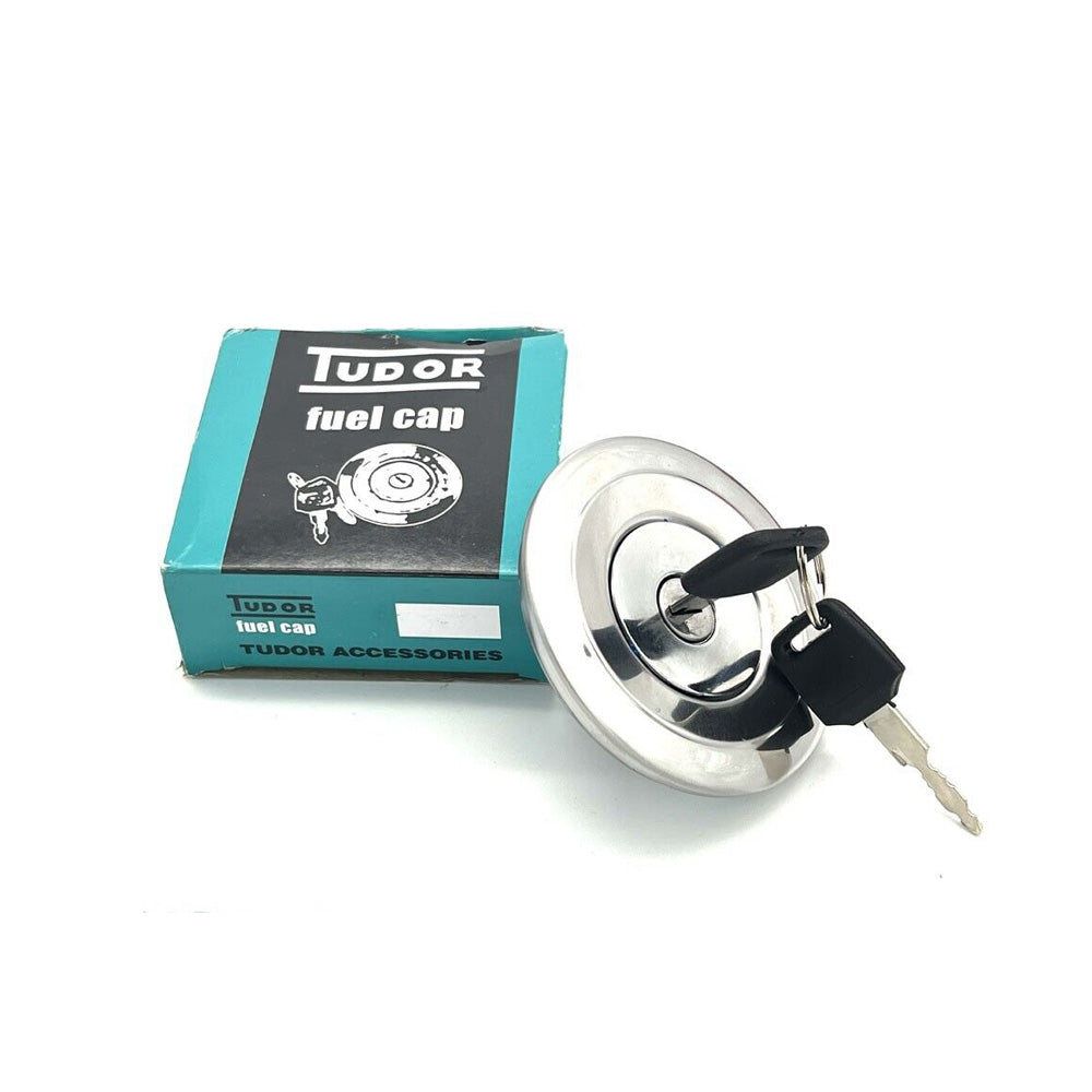 Tudor Locking Chrome Stainless Steel Fuel Cap For Ford Escort MK1 & MK2