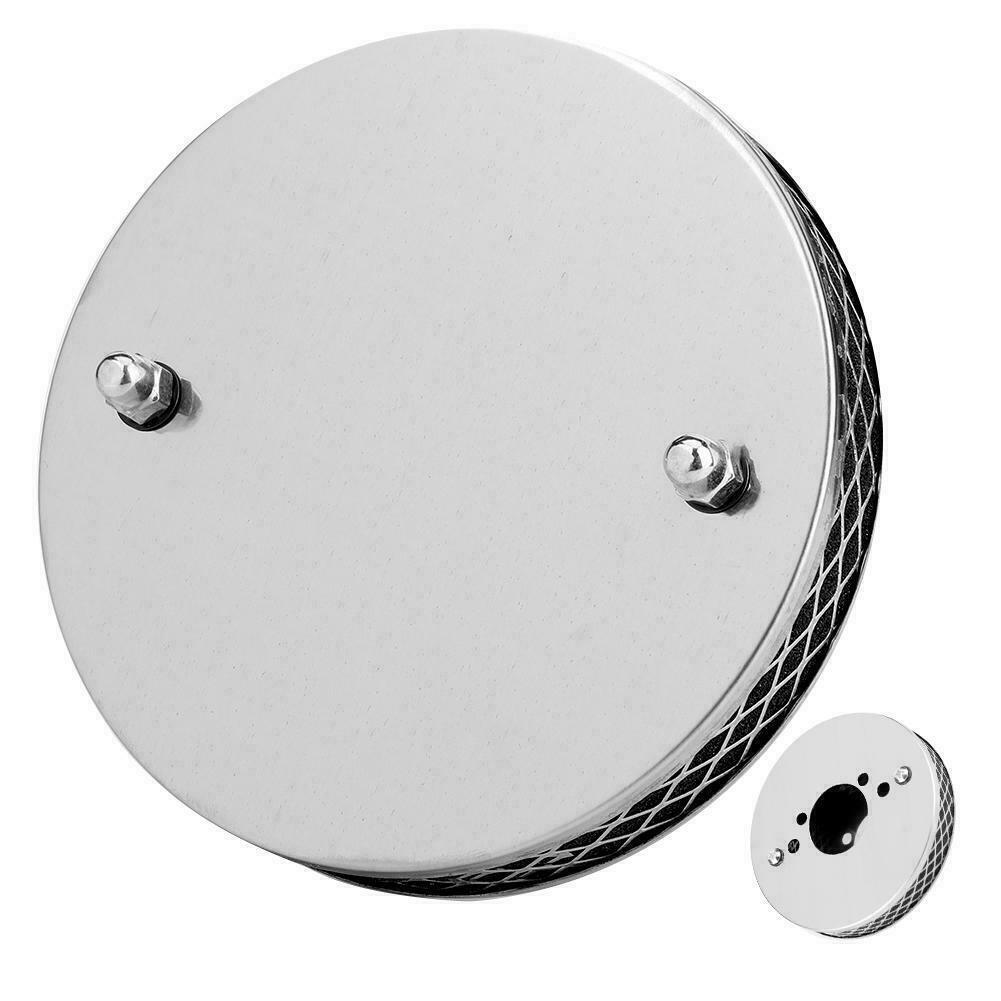 Pancake Air Filter Polished Stainless Steel 1 1/2" For SU HIF4 / HS4