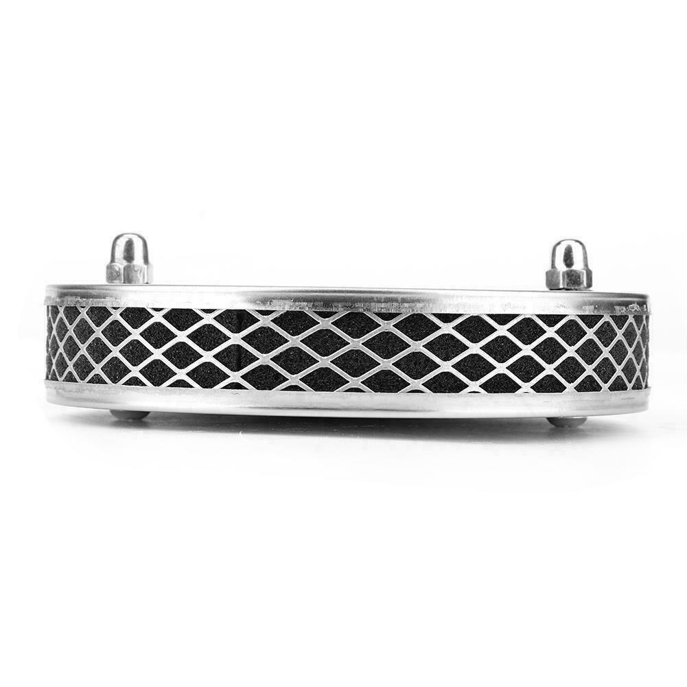 Pancake Air Filter Polished Stainless Steel 1 3/4" For SU HS6
