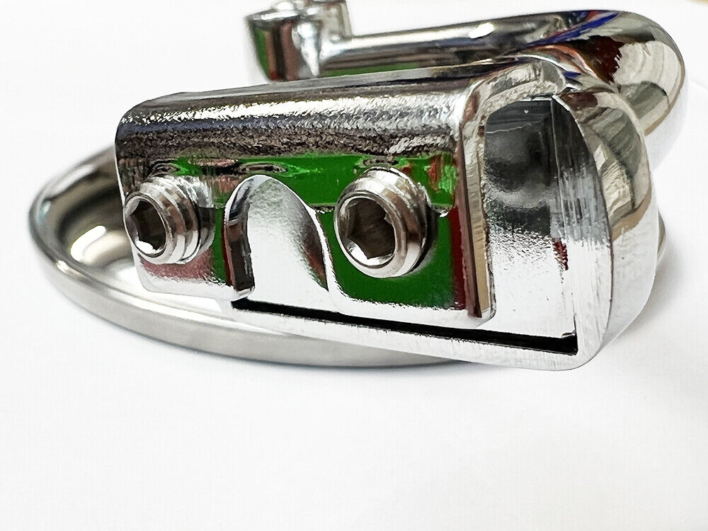 4" Clip On Peep Mirror Overtaking Stainless Steel Fits Quarter Light