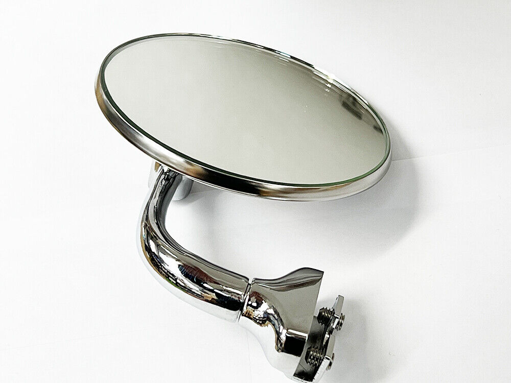 4" Clip On Peep Mirror Overtaking Stainless Steel Fits Quarter Light