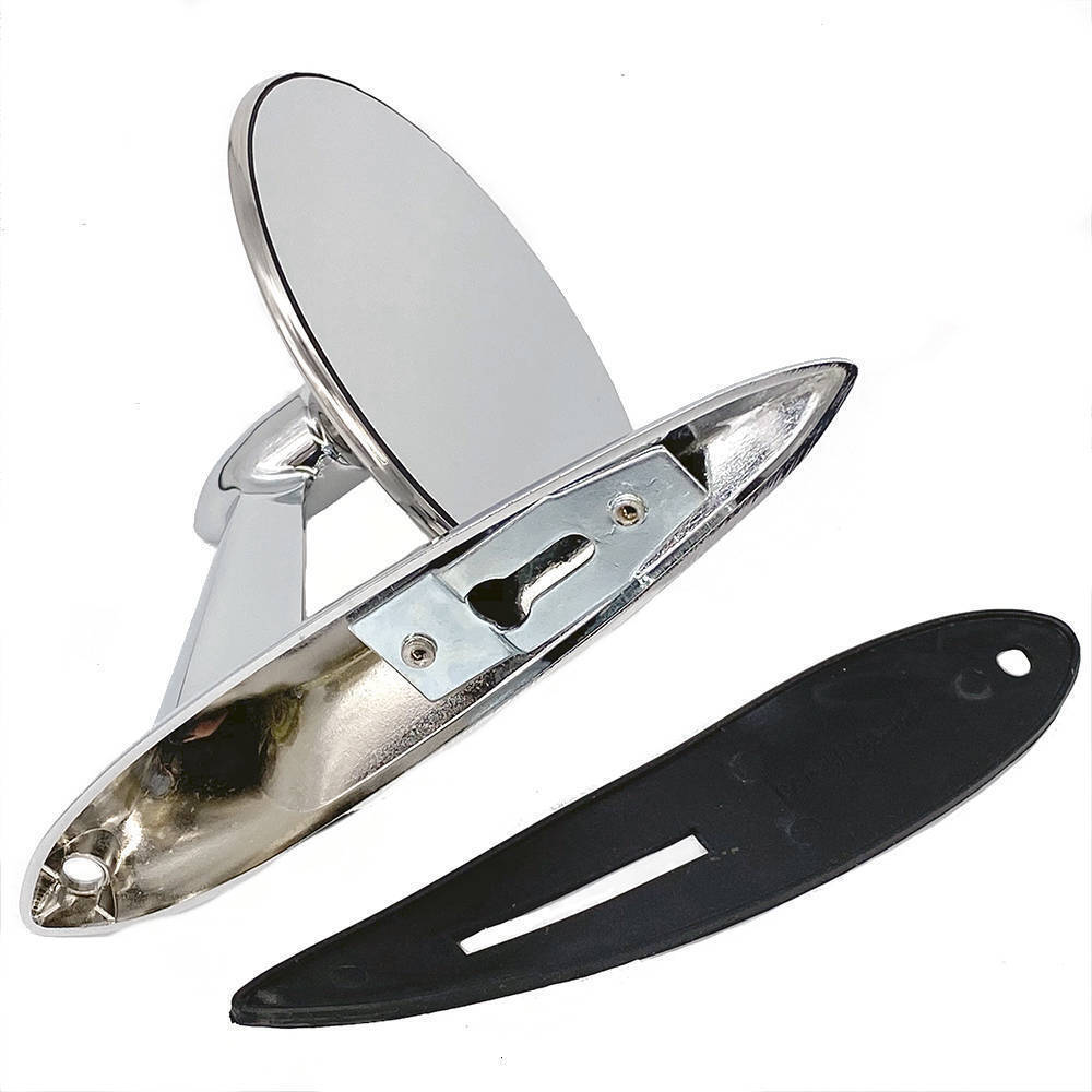 Single Classic Amercian Style Longbase Door Wing Mirror Non Handed