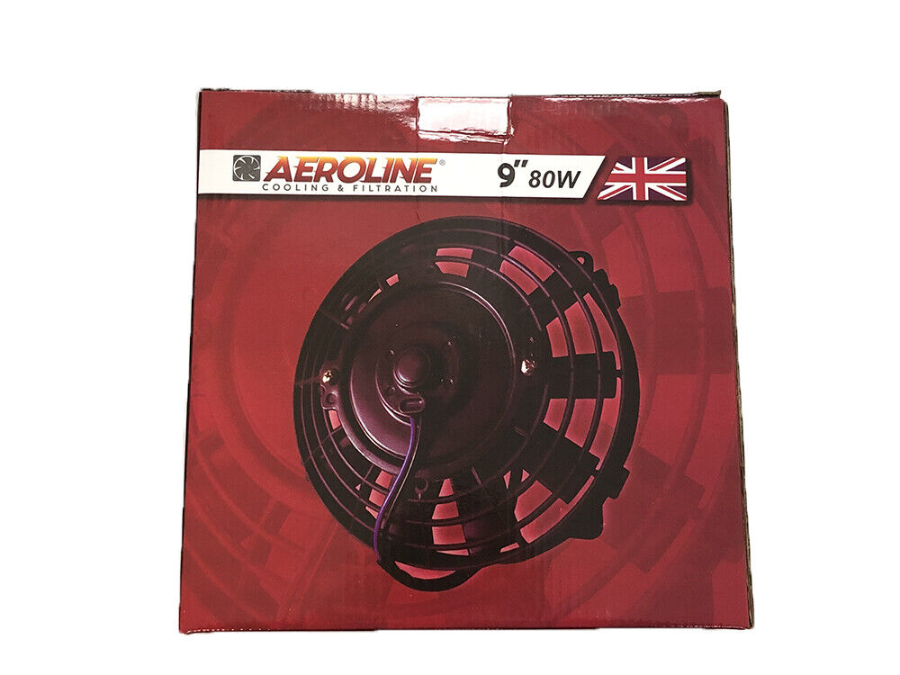 9" 80w Aeroline Slimline 12v Radiator Cooling Fan