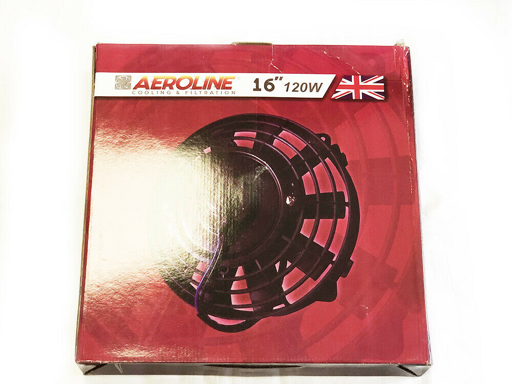 16" 120w Aeroline Slimline 12v Radiator Cooling Fan