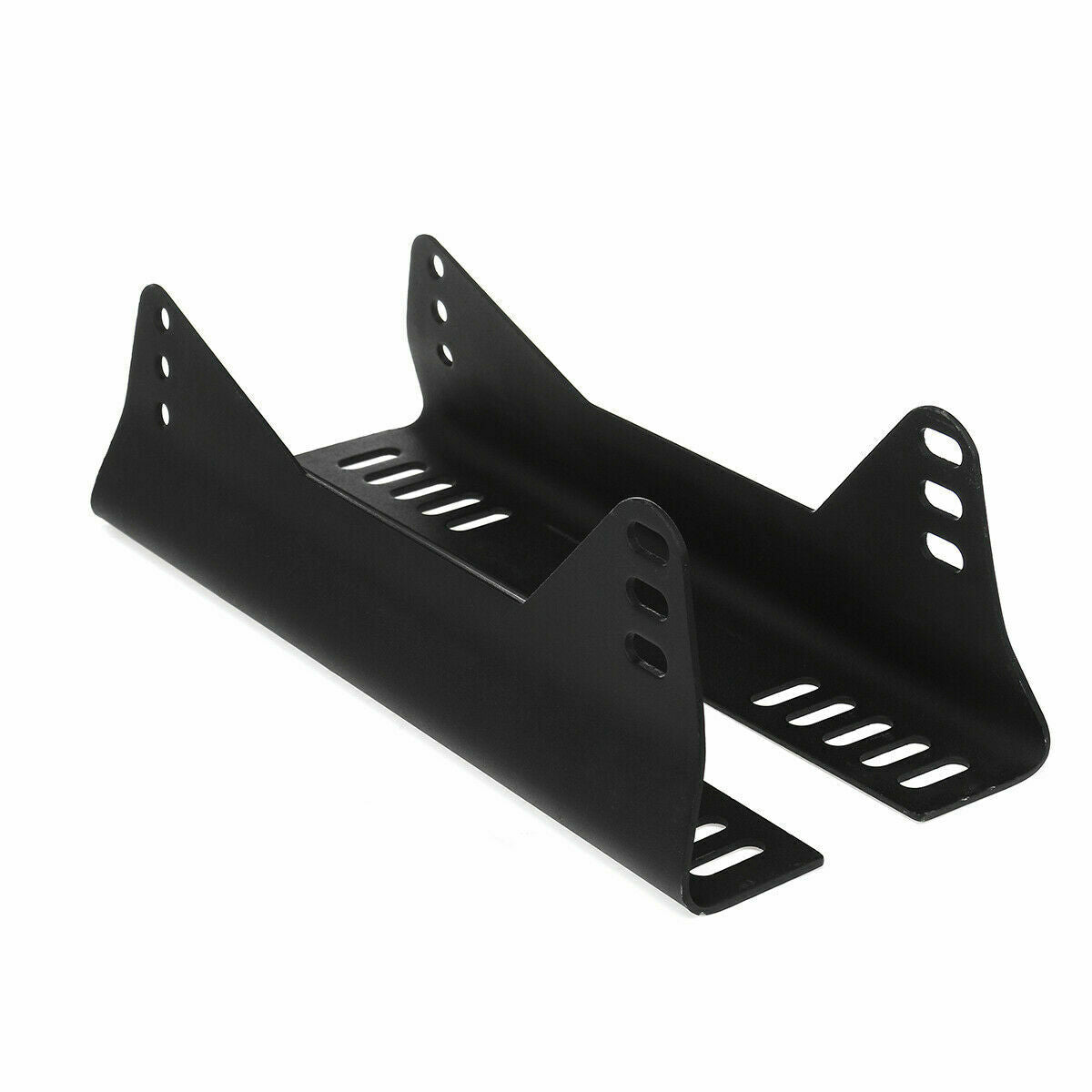 BB5 EXTRA Large Lightweight Fibreglass Fixed Bucket Seat + Sidemounts & Runners BLACK