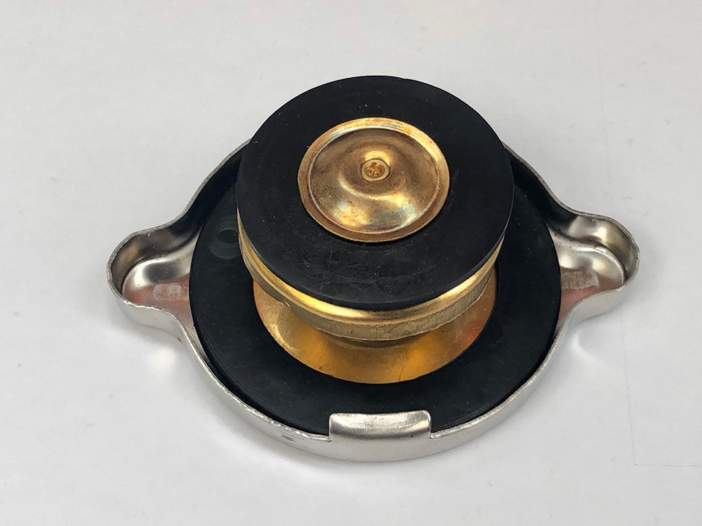 Polished Stainless Steel Radiator Cap with Safety Release Lever
