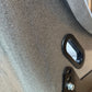 BB5 Grey Suede Alcantara Lightweight Fibreglass Fixed Bucket Seat Silver Glitter Back Large