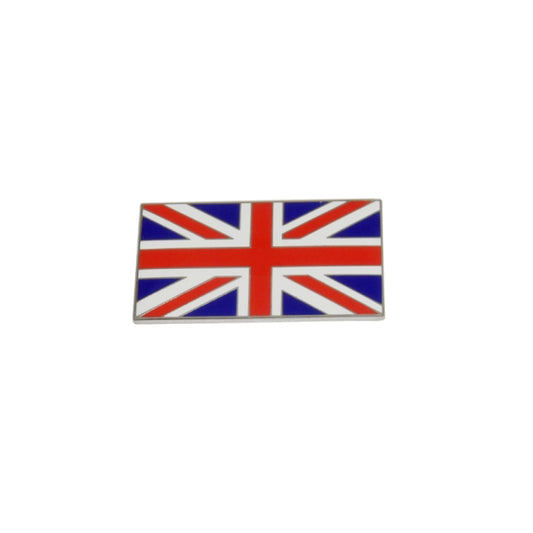 Small Union Jack Enamel Badge Emblem Self Adhesive 38mm x 21mm