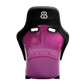 BB5 Large Lightweight Fibreglass Fixed Bucket Seat Purple Glitter Backed Suede Alcantara Fabric