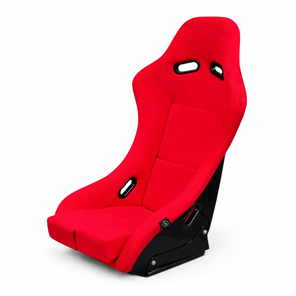 BB5 Slim Lightweight Fibreglass Fixed Bucket Seat + Sidemounts & Runners