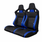 Pair BB6 Reclining Tilting Bucket Sports Seats + Runners