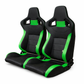 Pair BB6 Reclining Tilting Bucket Sports Seats + Runners