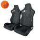 Pair BB6 RS Diamond Stitch Suede Fabric Seats + Universal Runners