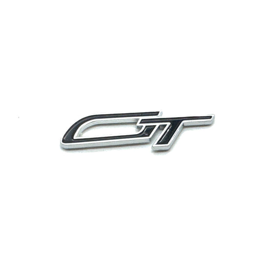 Classic Car GT Enamel Badge Self Adhesive Black 60mm x 10mm