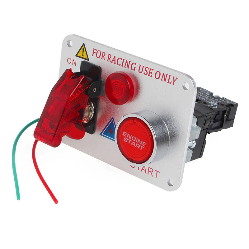 Racing Motorsport Interior 12v Ignition Engine Start Switch Panel Alloy