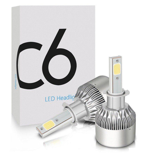 Pair H4 LED Conversion Headlight Bulbs 6000k
