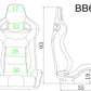 Pair BB6 Reclining Tilting Bucket Sports Seats + Runners