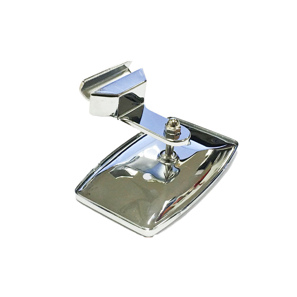 Rectangular Clip On Peep Mirror 1/4 Light Stainless Steel