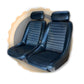 Pair BB1 Clubsport Classic Bucket Seats with Headrests + Universal Runners